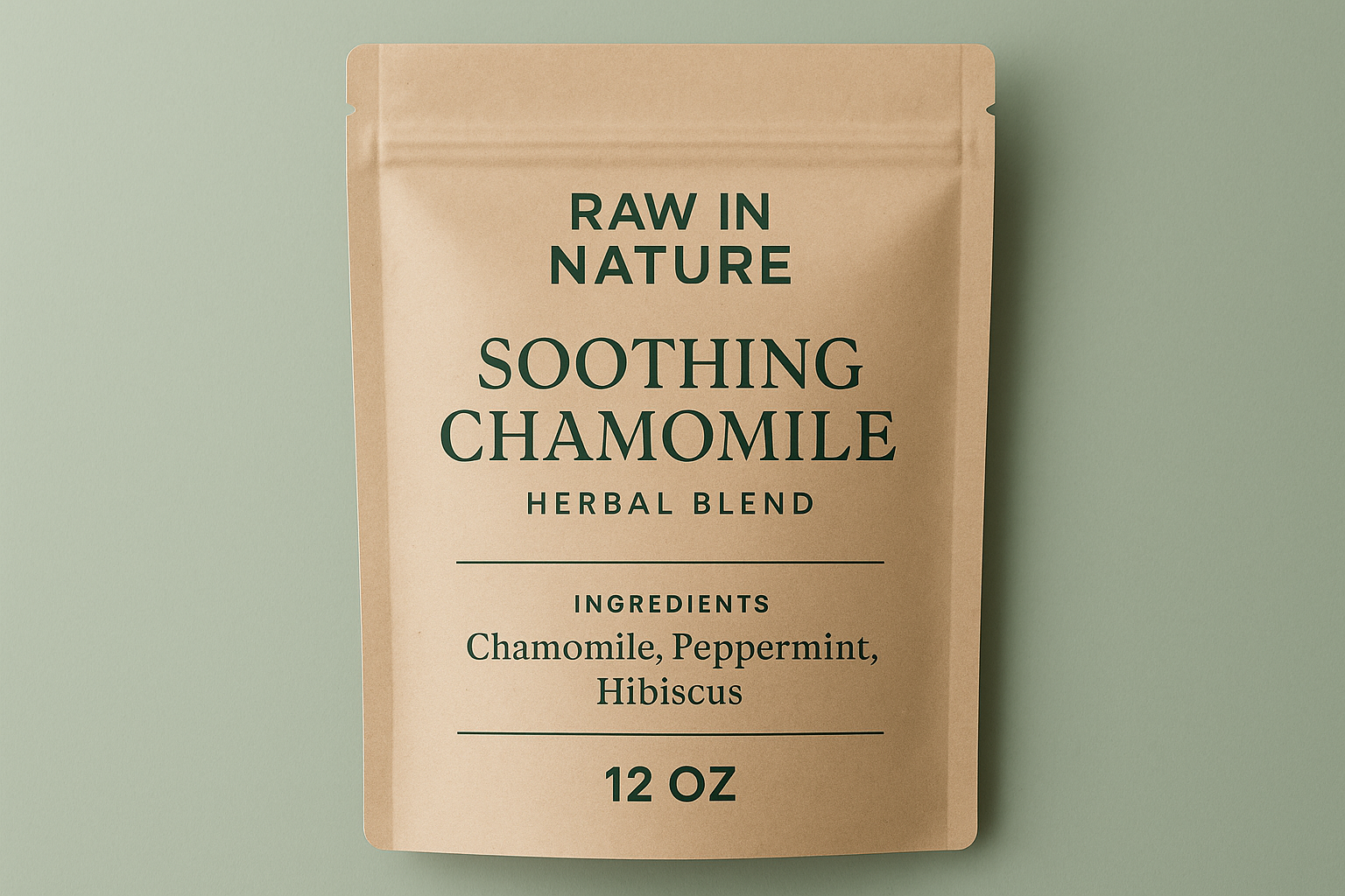 take off the flowers off the package, add the ingredients Chamomile, Peppermint, Hibiscus